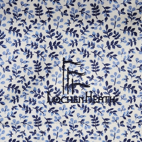 Carnoustie Tech Floral Polo Shirt Size Large Color Ink - Picture 8 of 11